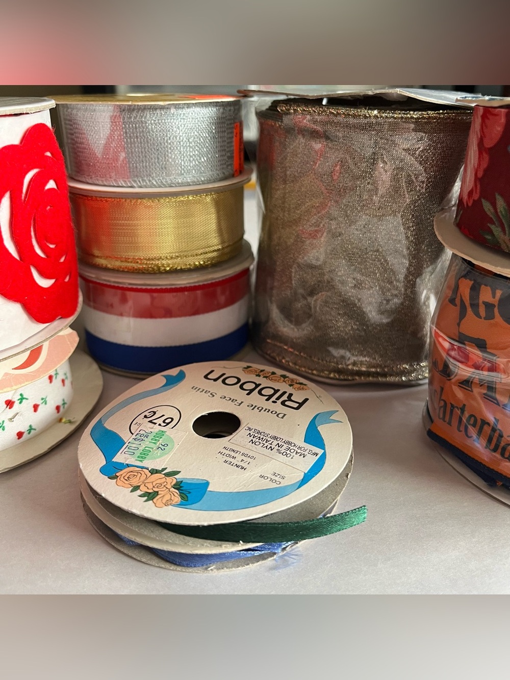 Vintage & Modern Ribbon Spools - Bundle of 10